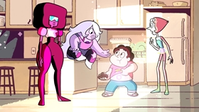 Screenshots from the 2013 Cartoon Network Studios cartoon Gem Glow