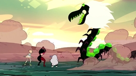 Screenshots from the 2013 Cartoon Network Studios cartoon Gem Glow