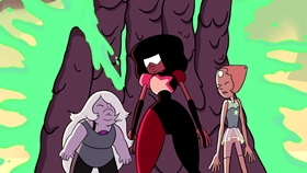 Screenshots from the 2013 Cartoon Network Studios cartoon Gem Glow