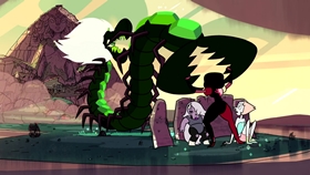 Screenshots from the 2013 Cartoon Network Studios cartoon Gem Glow