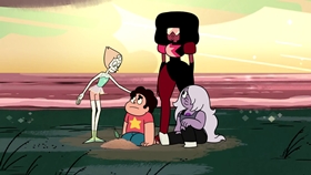 Screenshots from the 2013 Cartoon Network Studios cartoon Gem Glow