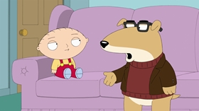 Screenshots from the 2013 Fuzzy Door Productions cartoon Christmas Guy