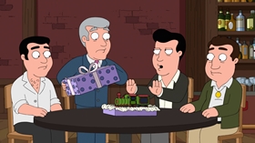 Screenshots from the 2013 Fuzzy Door Productions cartoon Christmas Guy