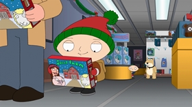 Screenshots from the 2013 Fuzzy Door Productions cartoon Christmas Guy