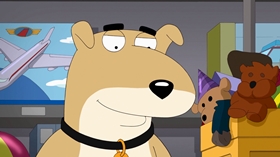 Screenshots from the 2013 Fuzzy Door Productions cartoon Christmas Guy