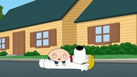 Screenshots from the 2013 Fuzzy Door Productions cartoon Christmas Guy