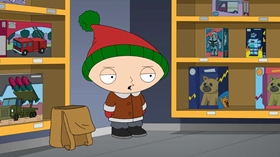 Screenshots from the 2013 Fuzzy Door Productions cartoon Christmas Guy