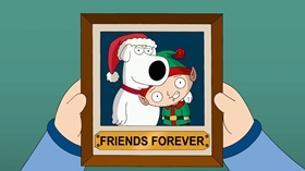 Screenshots from the 2013 Fuzzy Door Productions cartoon Christmas Guy