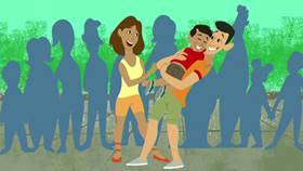 Screenshots from the 2013 Disney Educational Productions cartoon Safety Smart On the Go!: Amusement Parks