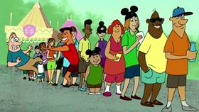 Screenshots from the 2013 Disney Educational Productions cartoon Safety Smart On the Go!: Amusement Parks