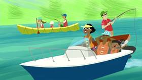 Screenshots from the 2013 Disney Educational Productions cartoon Safety Smart On the Go!: Boats