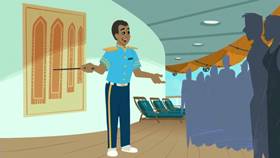 Screenshots from the 2013 Disney Educational Productions cartoon Safety Smart On the Go!: Boats