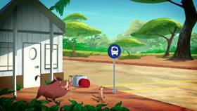 Screenshots from the 2013 Disney Educational Productions cartoon Safety Smart On the Go!: Buses
