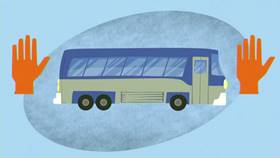 Screenshots from the 2013 Disney Educational Productions cartoon Safety Smart On the Go!: Buses