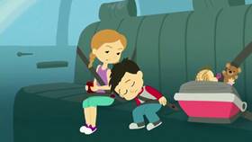 Screenshots from the 2013 Disney Educational Productions cartoon Safety Smart On the Go!: Cars