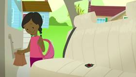 Screenshots from the 2013 Disney Educational Productions cartoon Safety Smart On the Go!: Cars