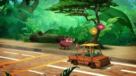 Screenshots from the 2013 Disney Educational Productions cartoon Safety Smart On the Go!: Cars