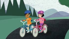 Screenshots from the 2013 Disney Educational Productions cartoon Safety Smart On the Go!: Motorbikes
