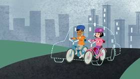 Screenshots from the 2013 Disney Educational Productions cartoon Safety Smart On the Go!: Motorbikes