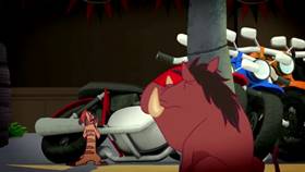 Screenshots from the 2013 Disney Educational Productions cartoon Safety Smart On the Go!: Motorbikes