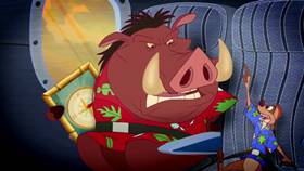 Screenshots from the 2013 Disney Educational Productions cartoon Safety Smart On the Go!: Planes