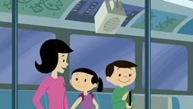 Screenshots from the 2013 Disney Educational Productions cartoon Safety Smart On the Go!: Trains