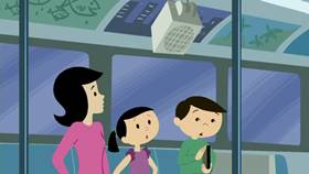 Screenshots from the 2013 Disney Educational Productions cartoon Safety Smart On the Go!: Trains