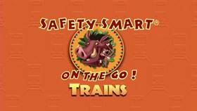 Screenshots from the 2013 Disney Educational Productions cartoon Safety Smart On the Go!: Trains