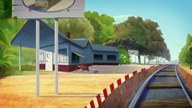 Screenshots from the 2013 Disney Educational Productions cartoon Safety Smart On the Go!: Trains