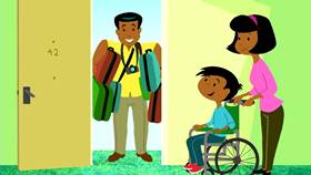 Screenshots from the 2013 Disney Educational Productions cartoon Hotel Safety