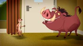 Screenshots from the 2013 Disney Educational Productions cartoon Hotel Safety