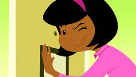 Screenshots from the 2013 Disney Educational Productions cartoon Hotel Safety