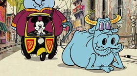 Screenshots from the 2014 Disney Television Animation cartoon Mumbai Madness