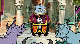 Screenshots from the 2014 Disney Television Animation cartoon Mumbai Madness