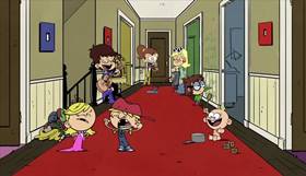 Screenshots from the 2014 Nickelodeon cartoon The Loud House