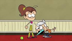 Screenshots from the 2014 Nickelodeon cartoon The Loud House