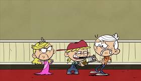 Screenshots from the 2014 Nickelodeon cartoon The Loud House