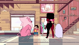 Screenshots from the 2015 Cartoon Network Studios cartoon Rose