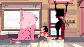 Screenshots from the 2015 Cartoon Network Studios cartoon Rose