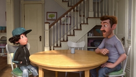 Screenshots from the 2015 Pixar cartoon Riley