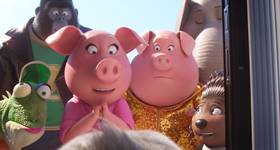 Screenshots from the 2016 Illumination Entertainment cartoon Sing