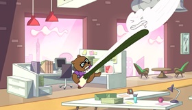 Screenshots from the 2018 Frederator Studios cartoon Welcome to Doozy