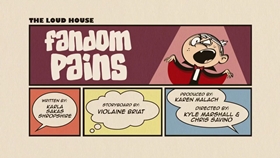 Screenshots from the 2018 Nickelodeon cartoon Fandom Pains