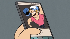 Screenshots from the 2018 Nickelodeon cartoon Fandom Pains