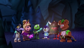 Screenshots from the 2018 Odd Bot Animation cartoon Sir Kermit the Brave