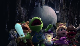 Screenshots from the 2018 Odd Bot Animation cartoon Sir Kermit the Brave