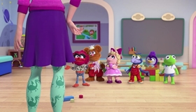 Screenshots from the 2018 Odd Bot Animation cartoon Sir Kermit the Brave