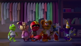 Screenshots from the 2018 Odd Bot Animation cartoon Sir Kermit the Brave