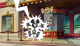 Screenshots from the 2018 Disney Television Animation cartoon Dumb Luck