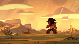Screenshots from the 2018 Cartoon Network Studios cartoon The Question
